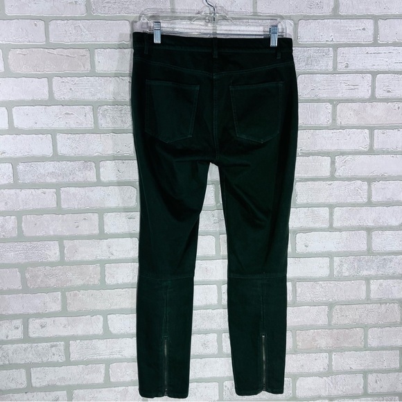 J. McLaughlin Baxter Zip Ankle Dark Green Skinny Jeans Size 6 - Picture 3 of 8